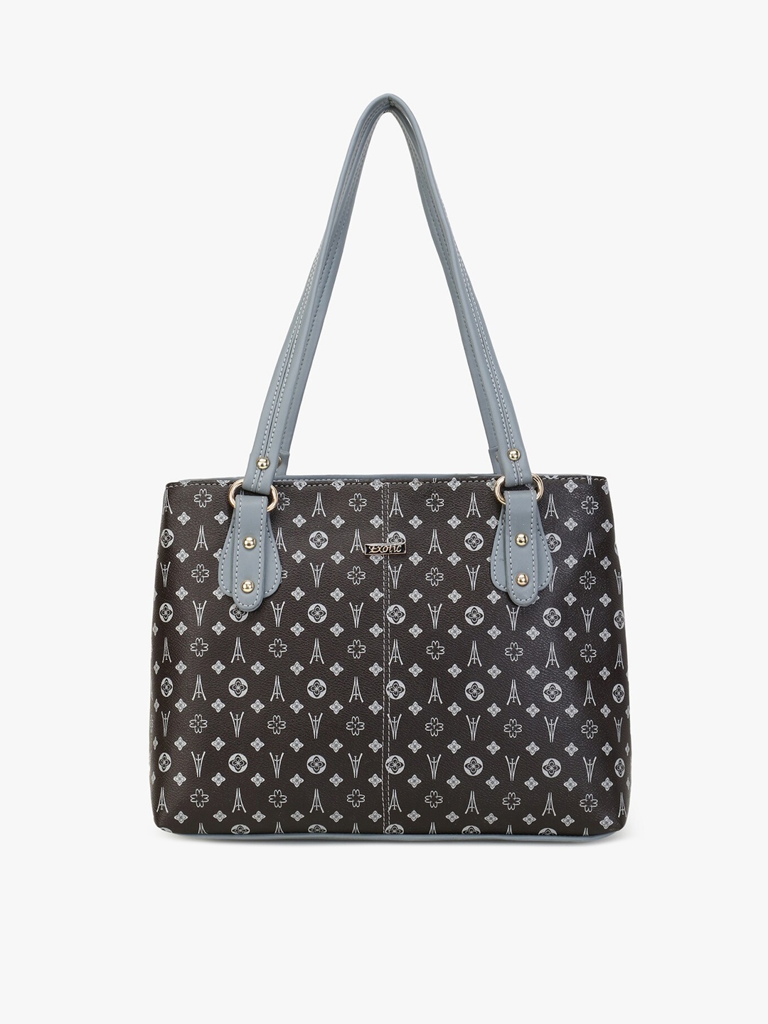 

Exotic Grey Printed Shopper Handheld Bag