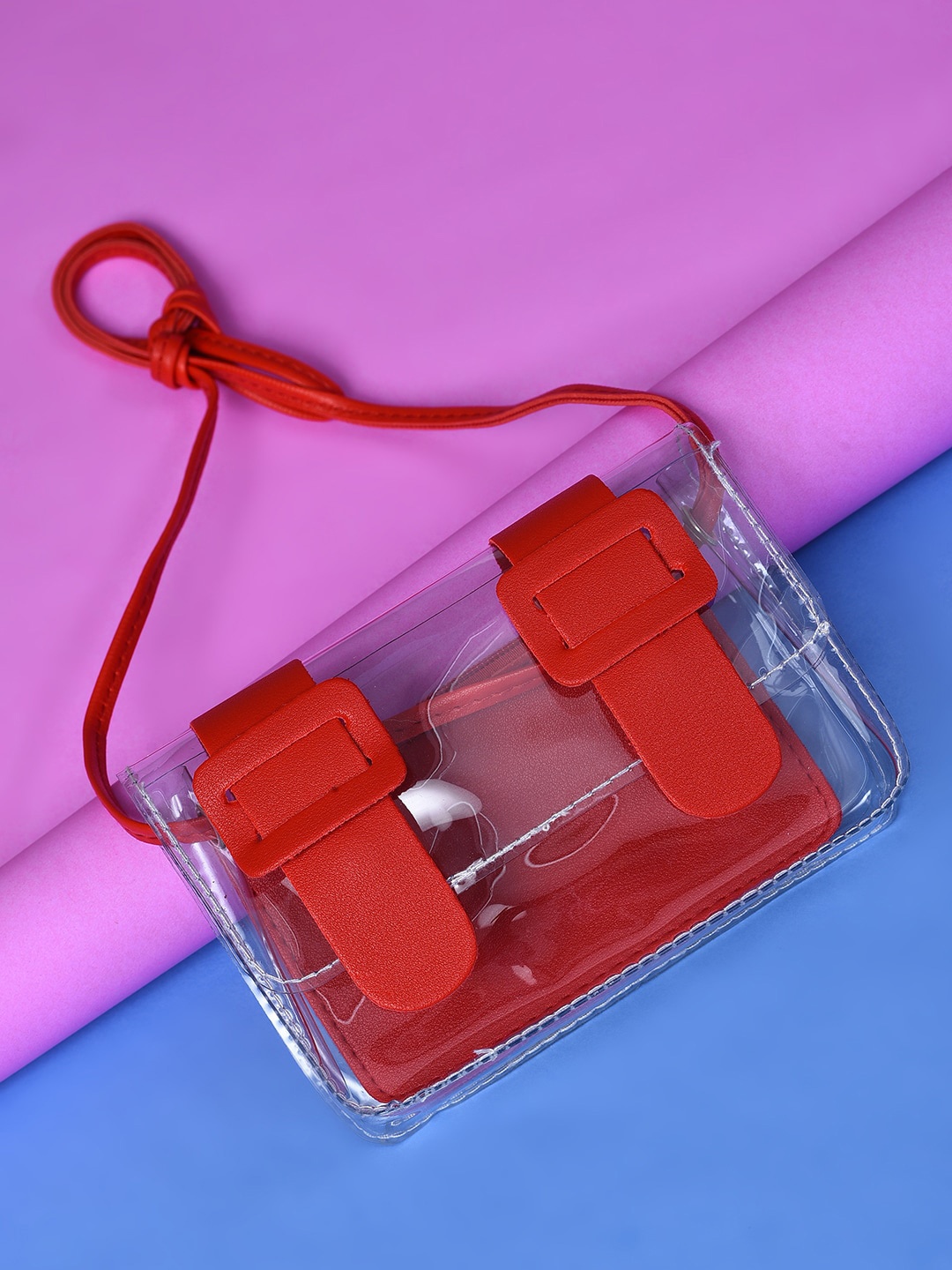 

HAUTE SAUCE by Campus Sutra Red Structured Satchel