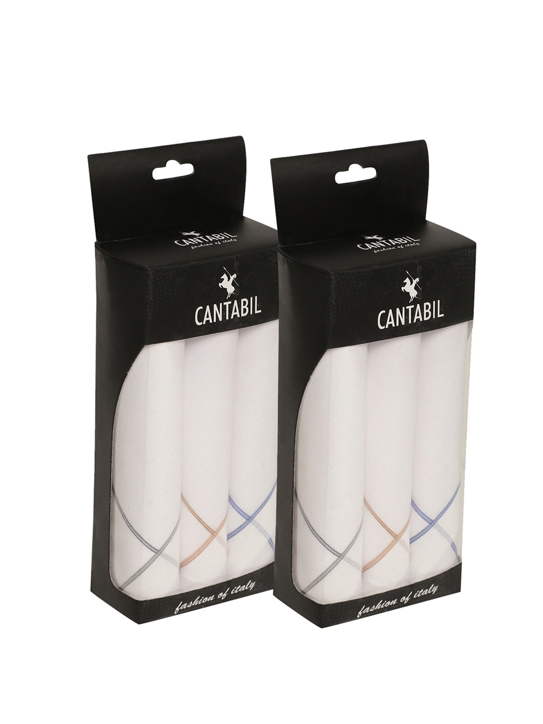 

Cantabil Men Pack Of 6 White Solid Pure Cotton Handkerchief