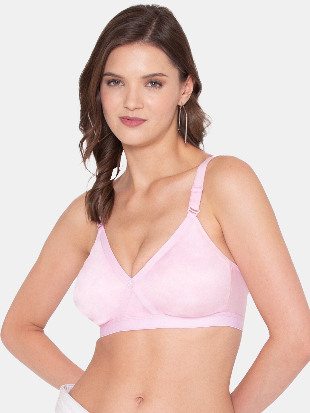 

Souminie Pink Non Padded Cotton Bra