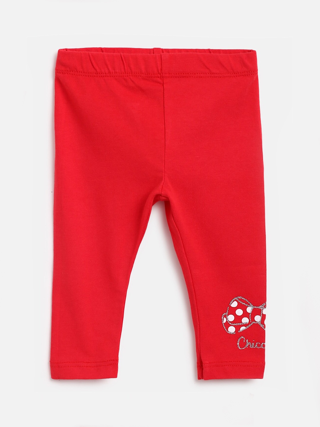 

Chicco Infant Girls Red Solid Ankle-Length Leggings