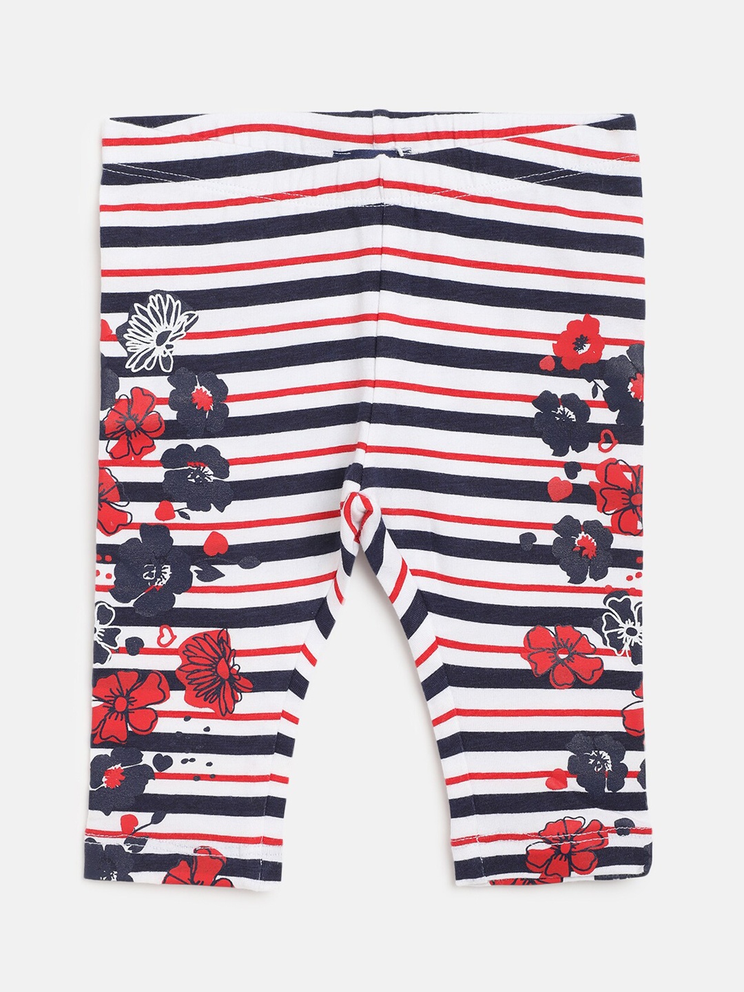 

Chicco Girls Red & Blue Printed Leggings