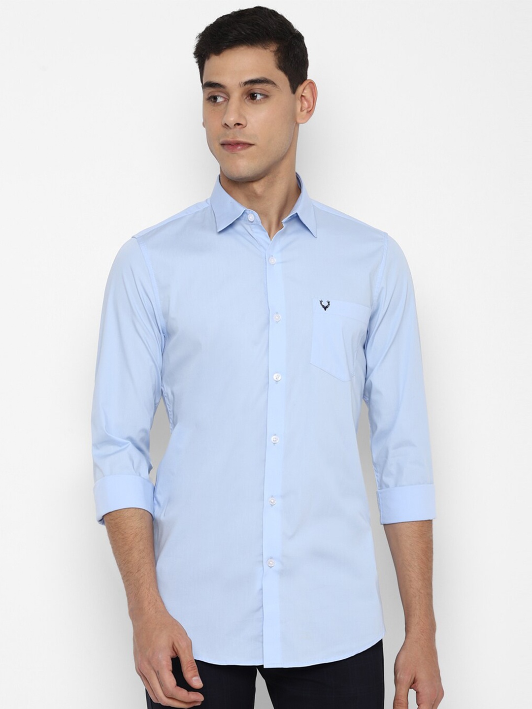 

Allen Solly Men Blue Slim Fit Casual Shirt