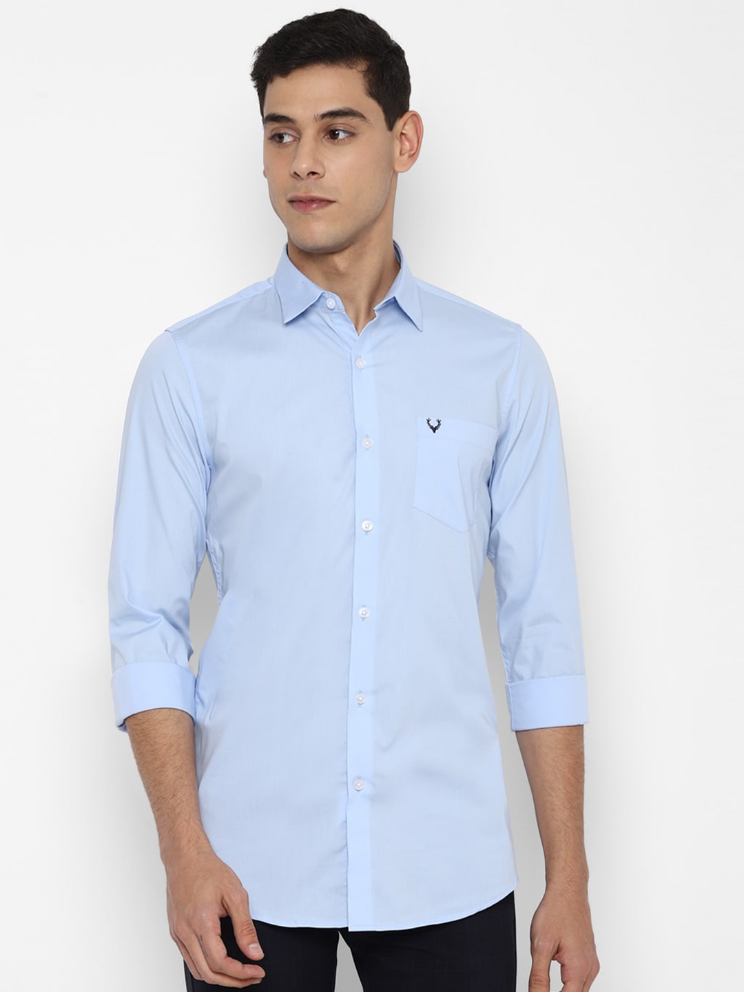 

Allen Solly Men Blue Slim Fit Casual Shirt