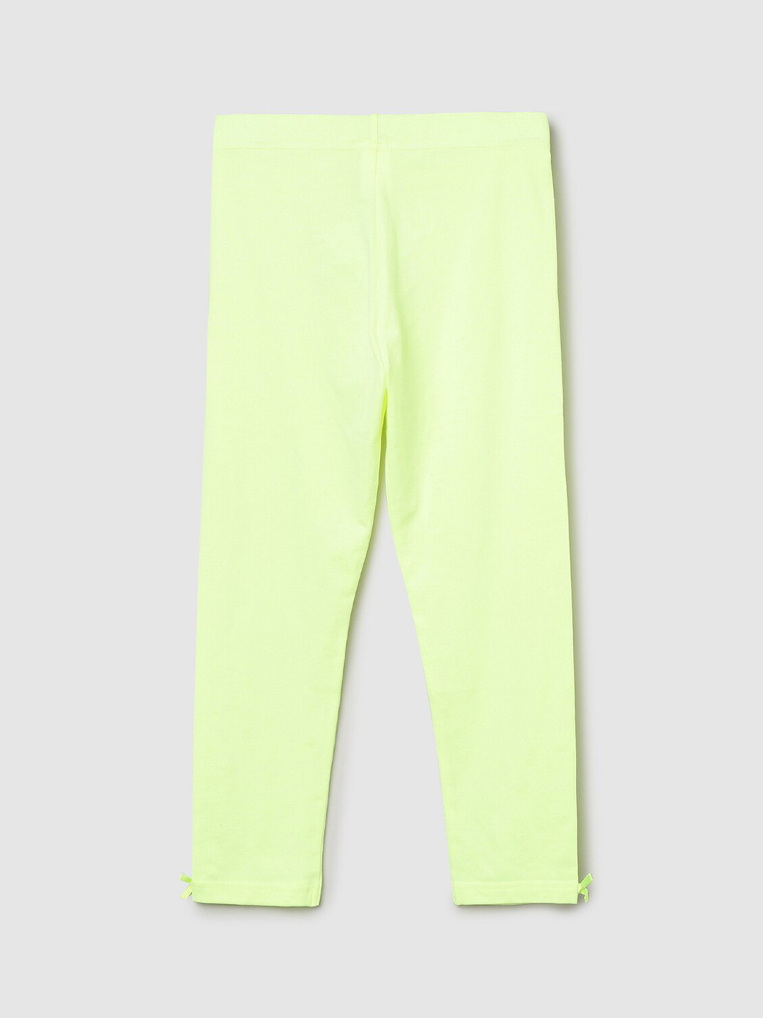 

max Girls Green Solid Leggings
