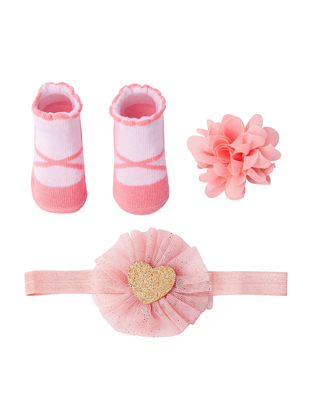 

Baby Moo Kids 4 Pieces Baby Apparel Gift Set, Peach