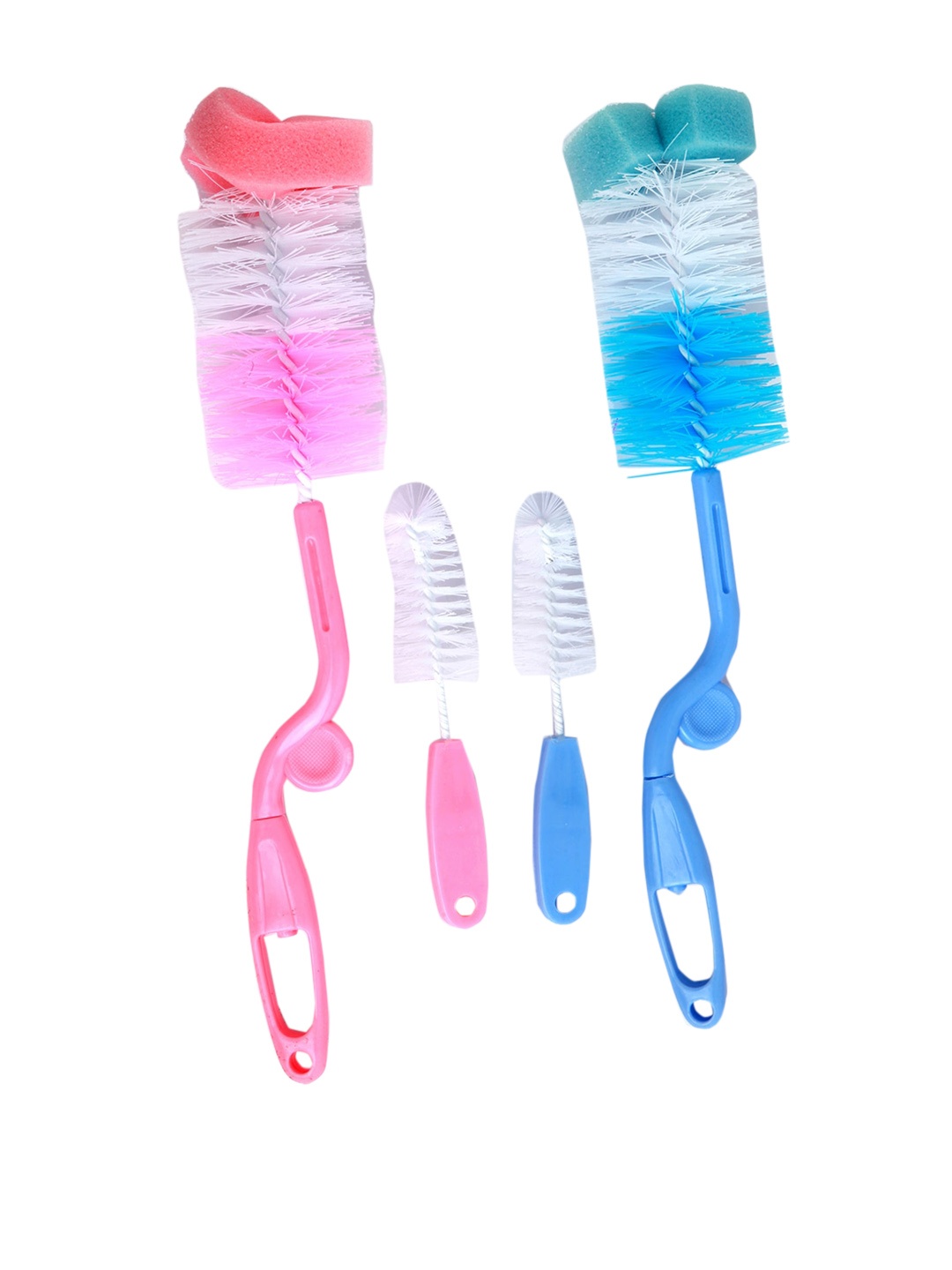 

Baby Moo Set of 4 Bottle And Nipple Cleaning Brushes, Blue