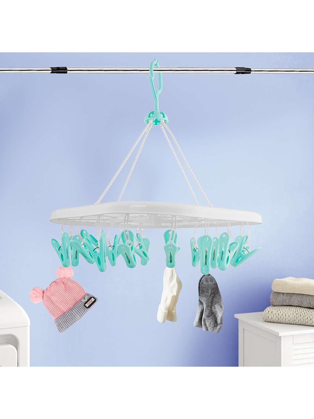 

Baby Moo Turquoise Blue Clip Hanger