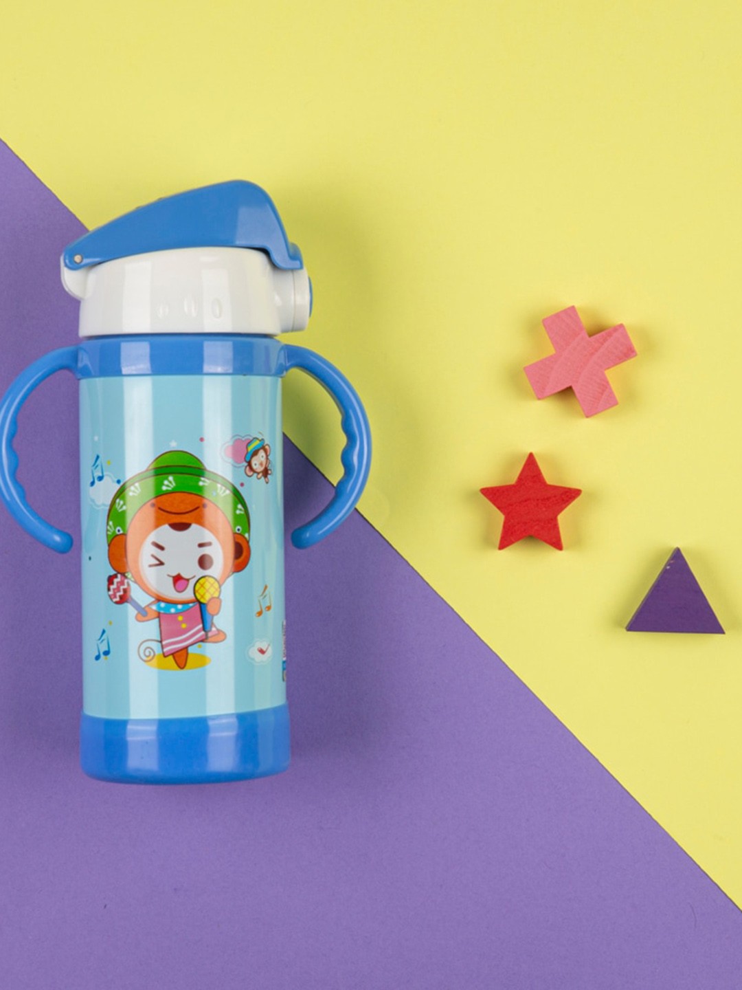 

Baby Moo Kids Blue Printed Baby Sipper