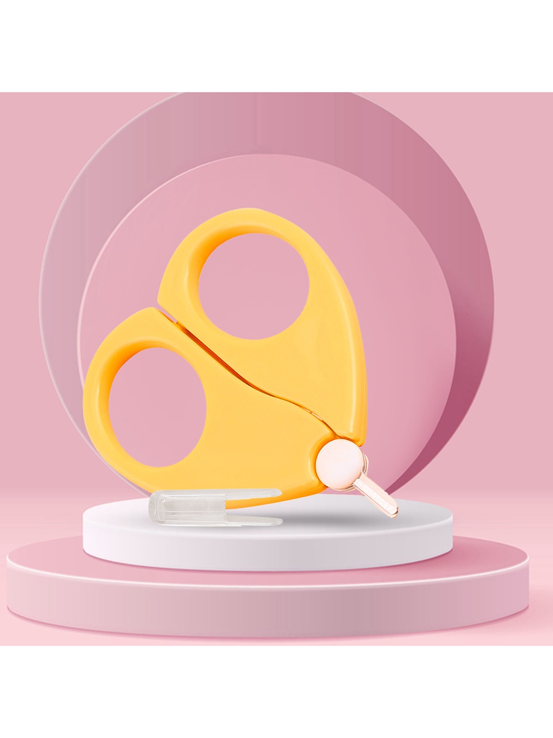 

Baby Moo Infant Kids Yellow Safety Nail Scissor
