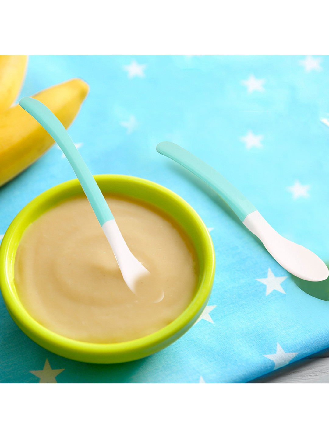 

Baby Moo Set Of 2 Blue Feeding Spoons