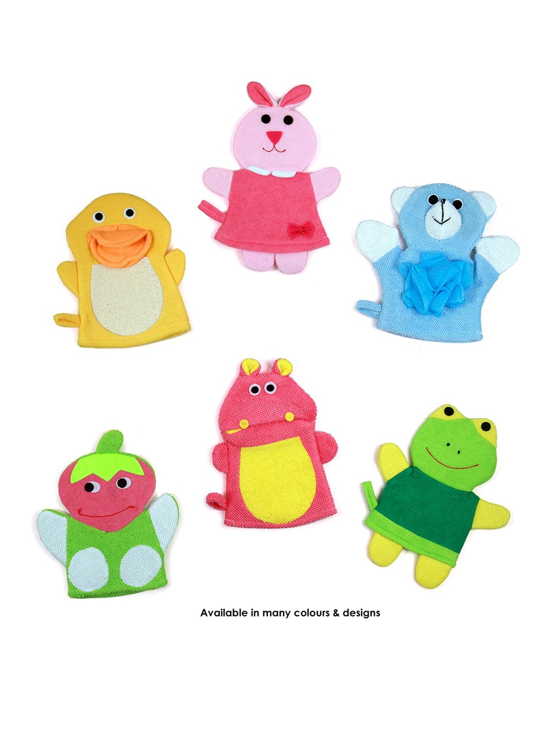 

Baby Moo Kids Duck Yellow Cartoon Printed Bath Glove