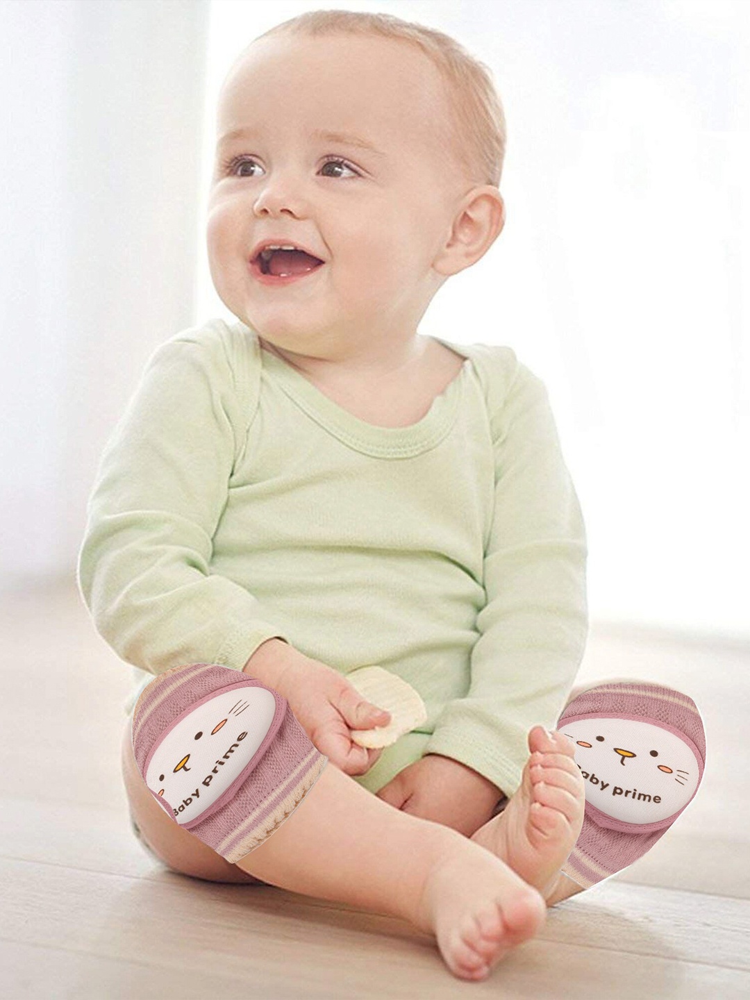 

Baby Moo Kids Rose Pink Printed Kneepad