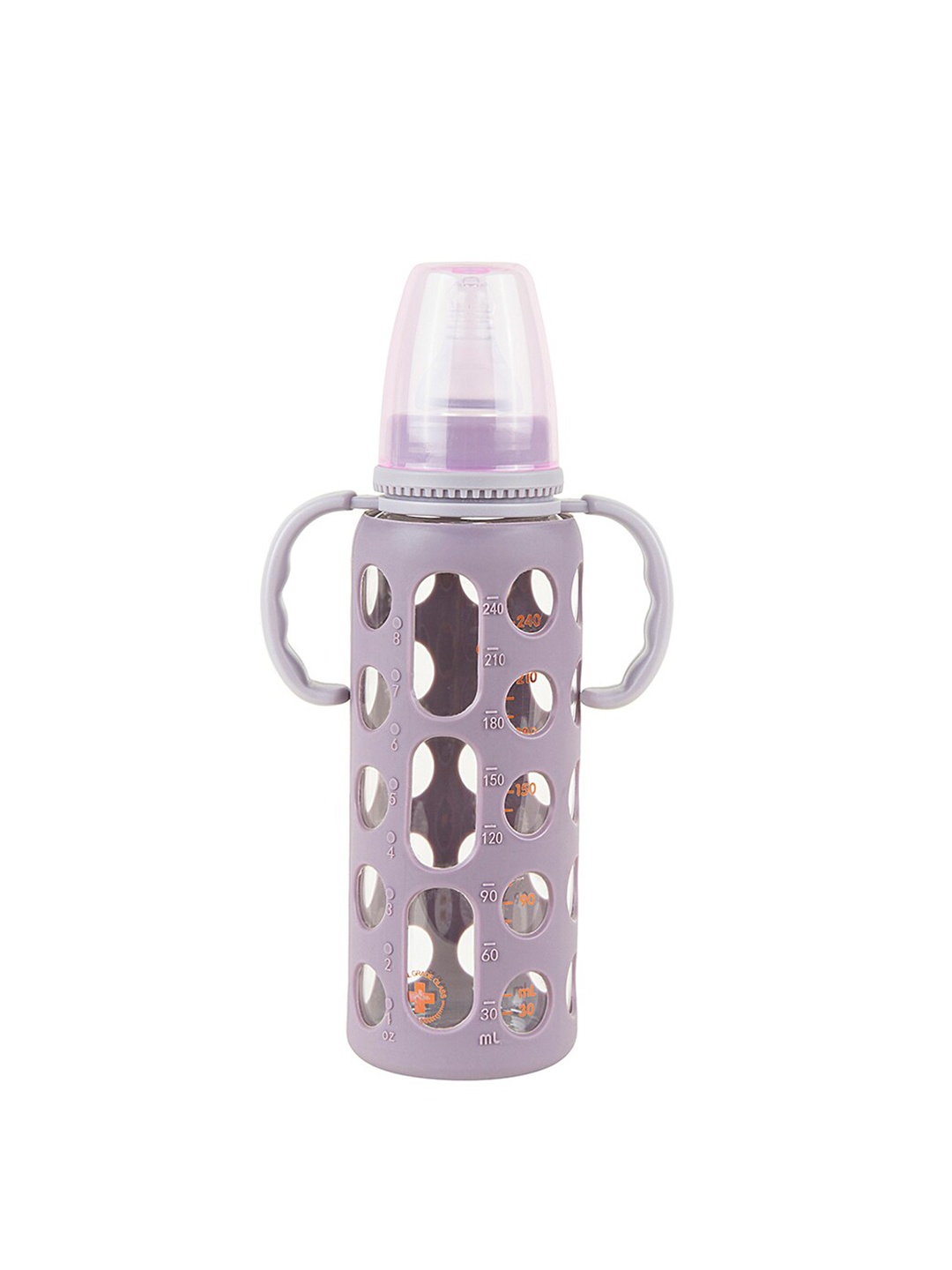 

Baby Moo Kids Purple Good Grip Glass Feeding Bottle With Handle