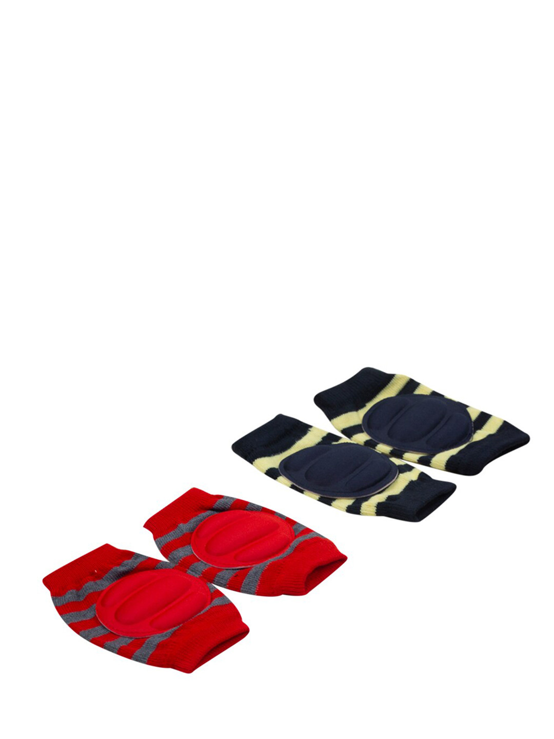 

Baby Moo Pack of 2 Black & Red Striped Kneepad
