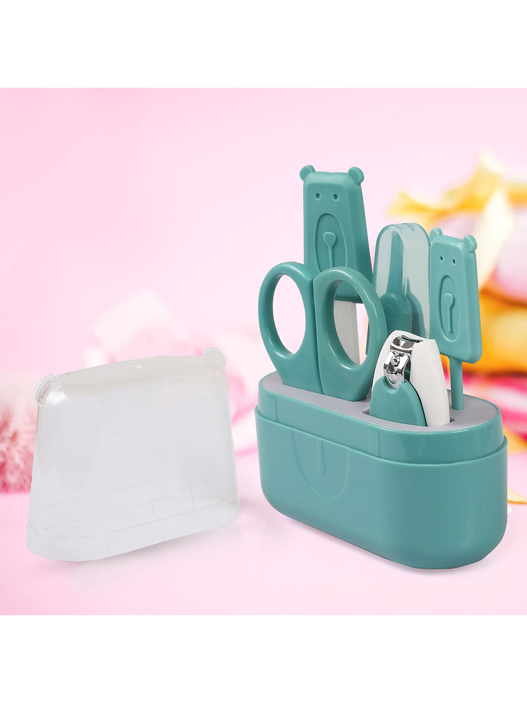 

Baby Moo Kids Pack Of 5 Teal Green Grooming Kit With a Nail Clipper