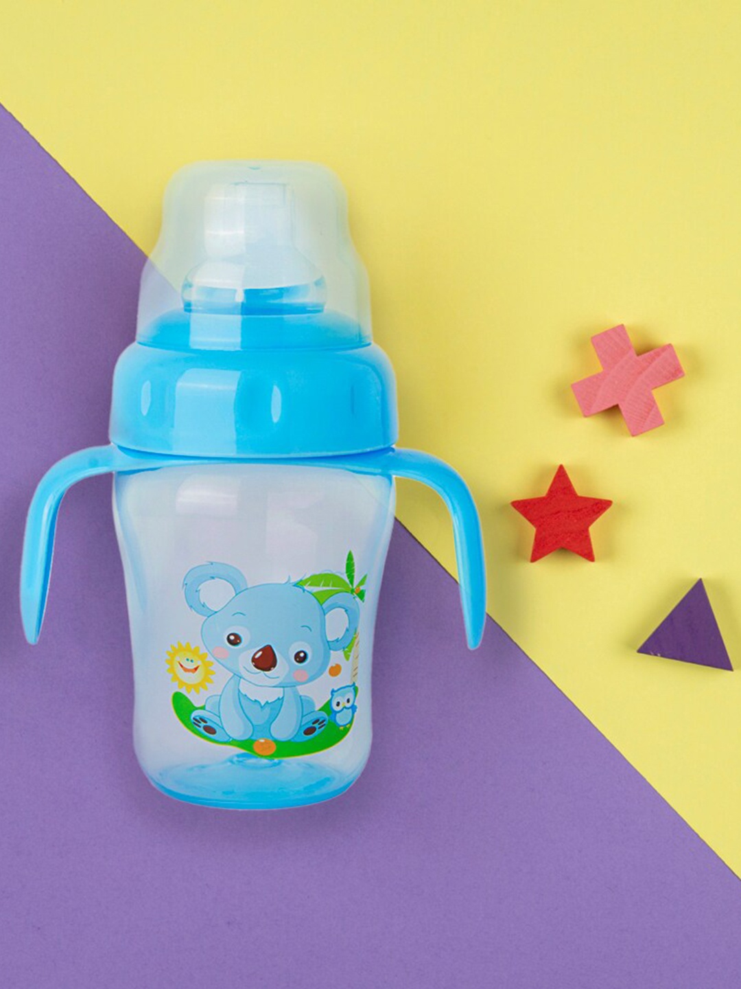 

Baby Moo Kids Blue Printed Baby Feeding Bottles