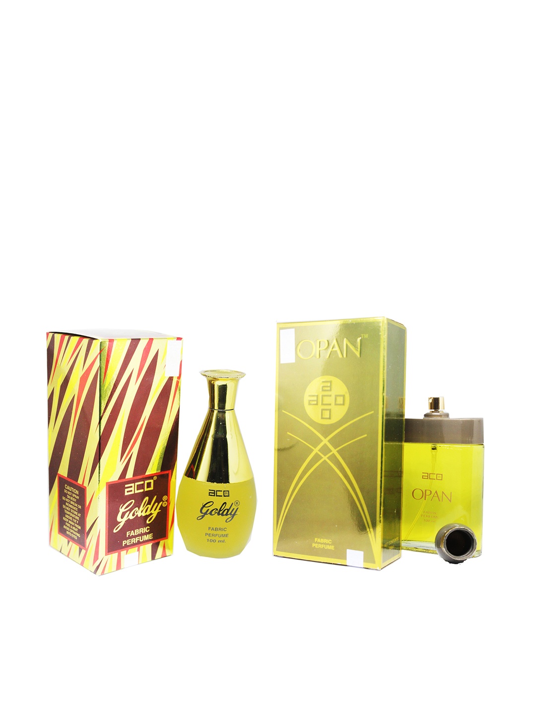 

aco PERFUMES Set Of 2 Goldy & Opan Fabric Perfume Combo Set 200 ml, White