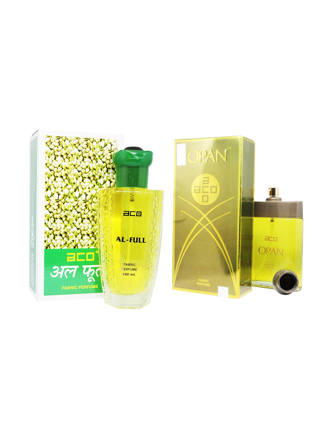 

aco PERFUMES Set Of 2 Aco Alfull & Opan Fabric Perfume Combo Set 200 ml, White