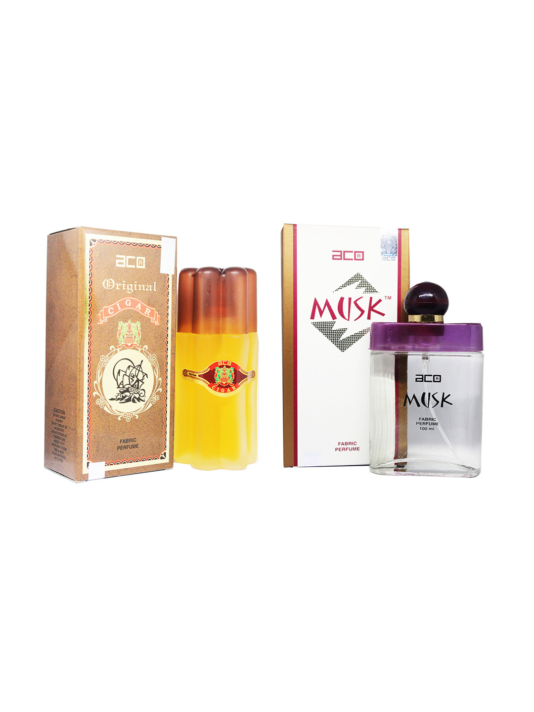

aco PERFUMES Cigar & Musk Fabric Perfume Combo Set 100ml, White