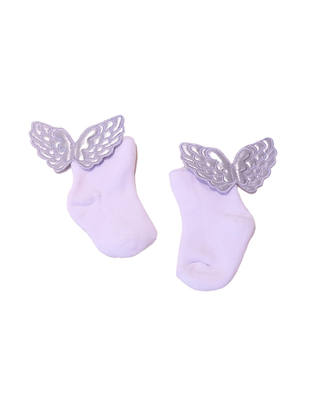 

TIPY TIPY TAP Kids Lavender & Silver-Toned Ankle Length Socks