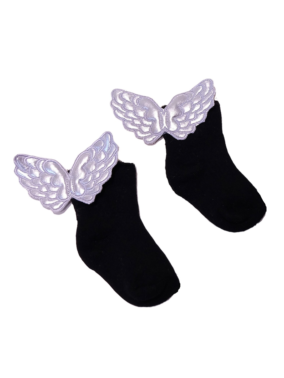 

TIPY TIPY TAP Kids Black & Lavender Solid Cotton Ankle Length Socks