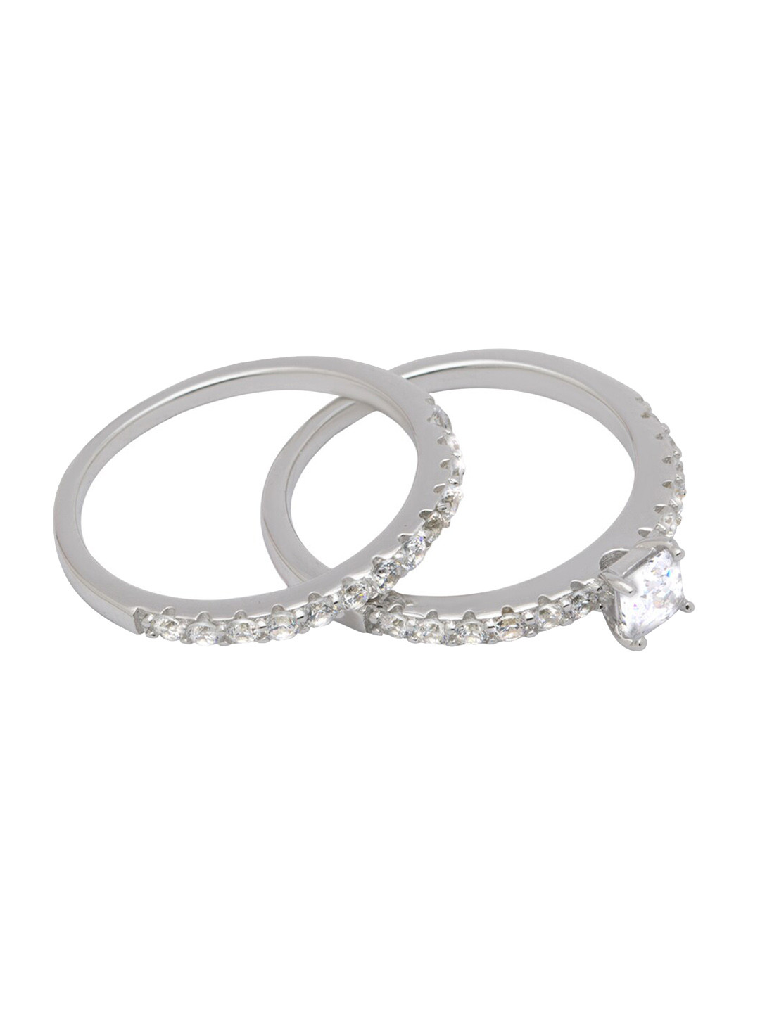 

ANAYRA Women Set of 2 925 Sterling Silver Finger Rings