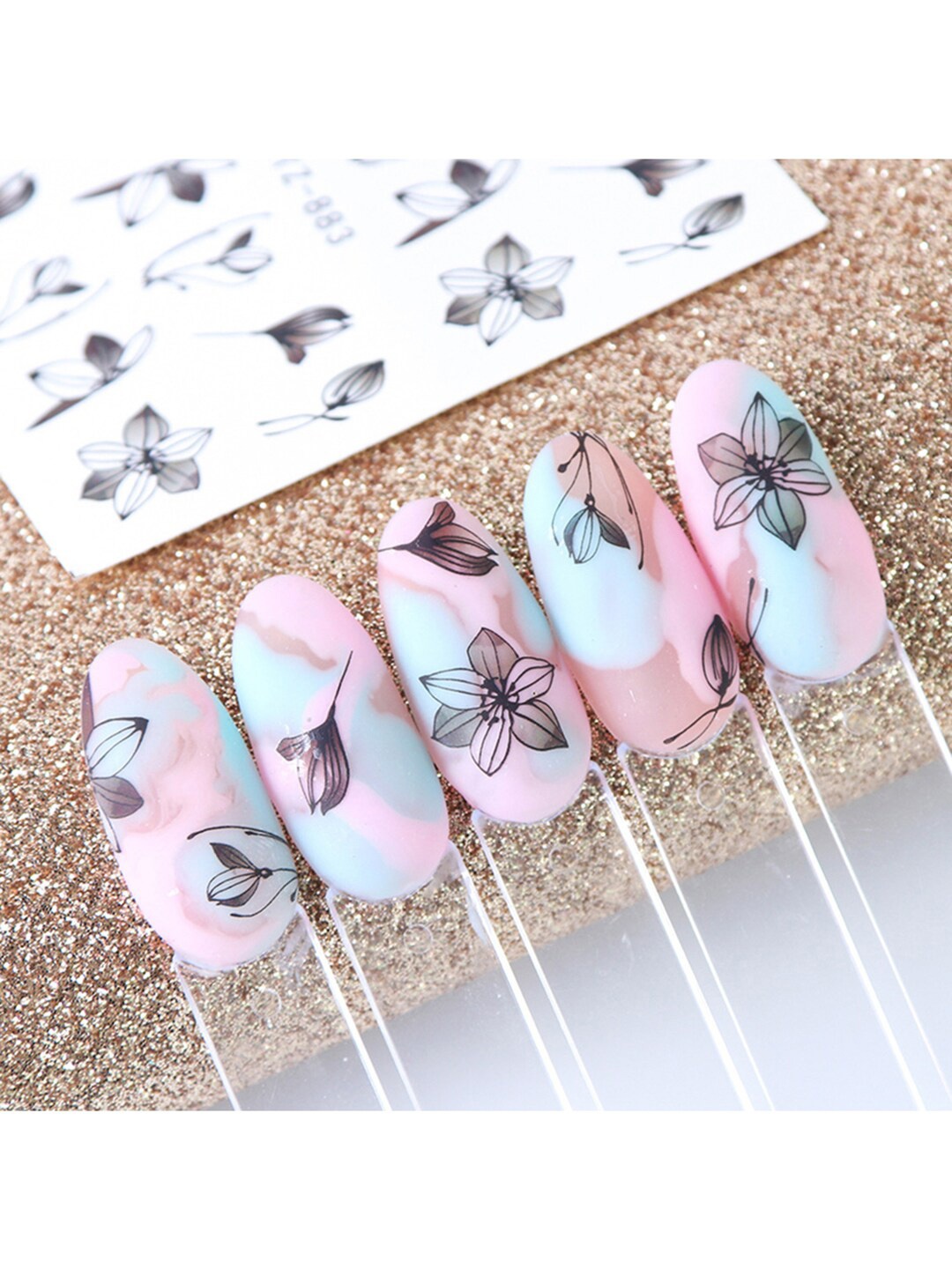 

S.A.V.I. DIY Nail Art Stickers, Multi