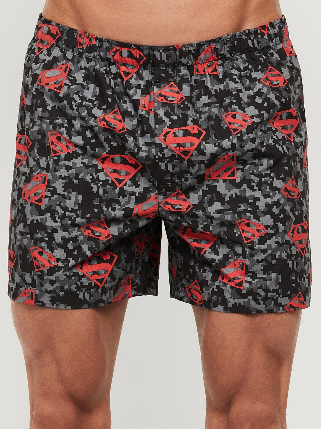 

max Grey Superman Printed Cotton Boxers