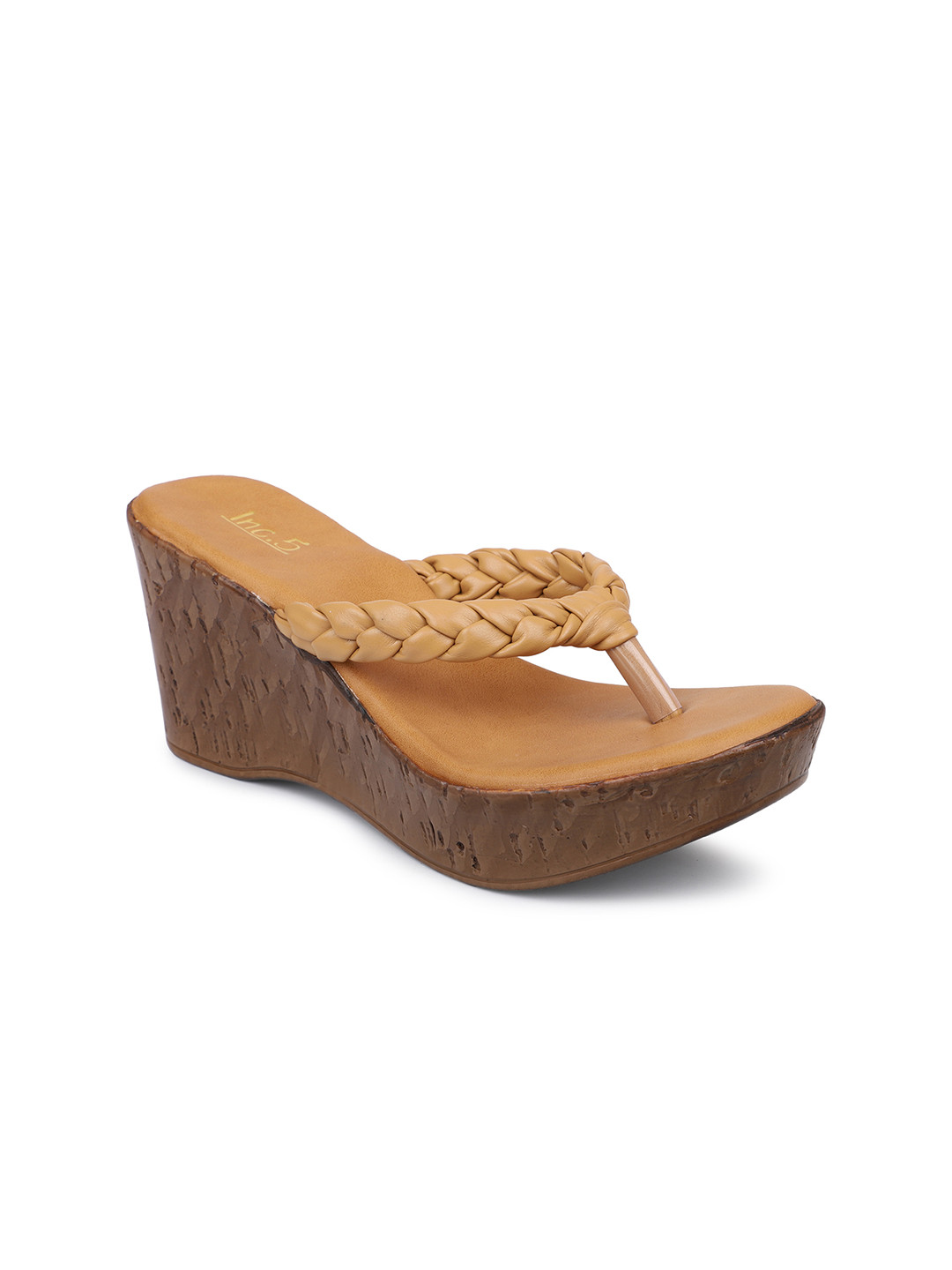 

Inc 5 Beige Wedge Sandals