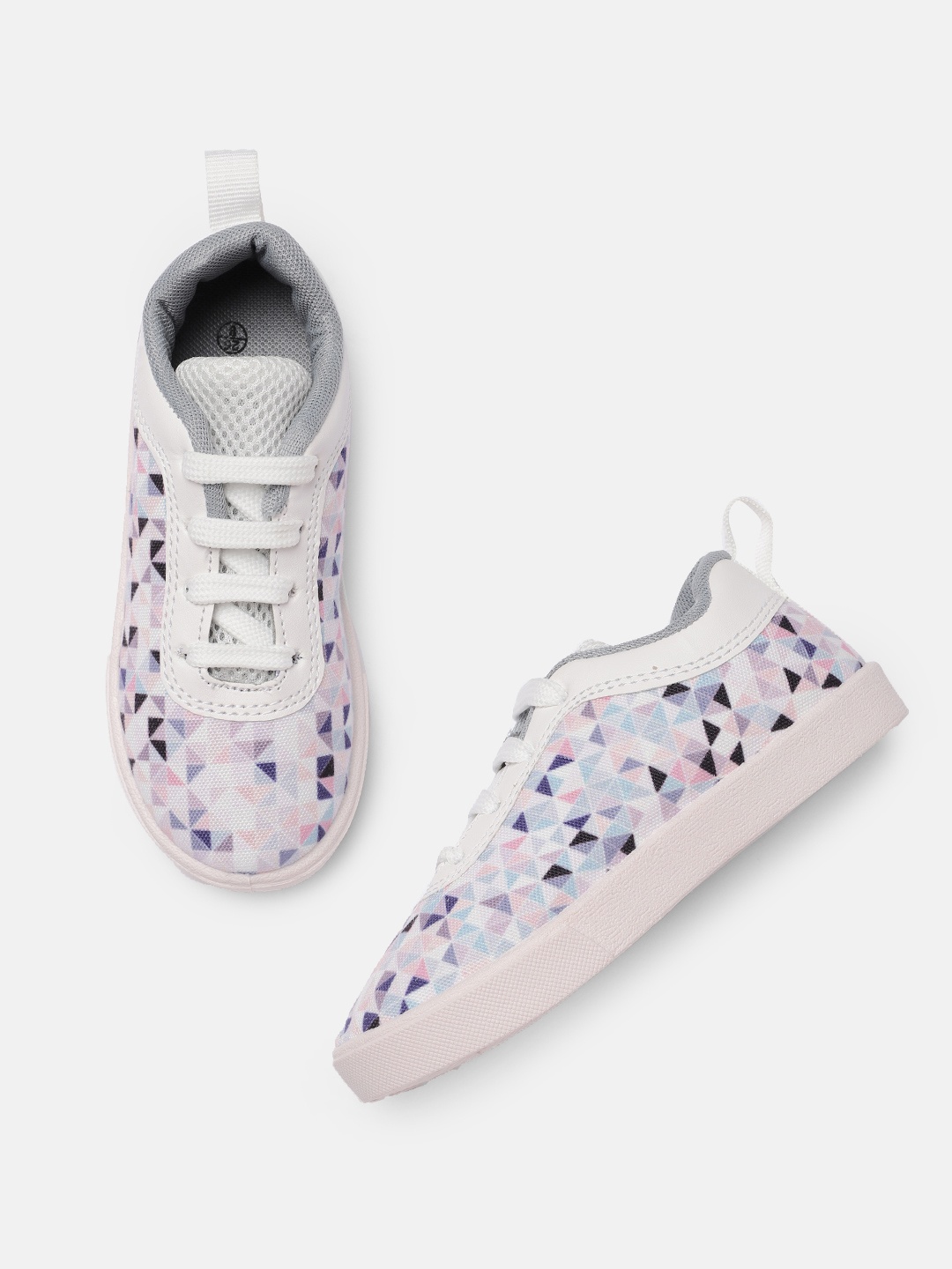 

Sangria Girls Printed Sneakers, Off white