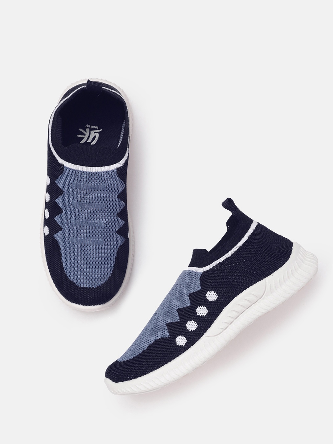 

YK Boys Blue Woven Design Slip-On Sneakers