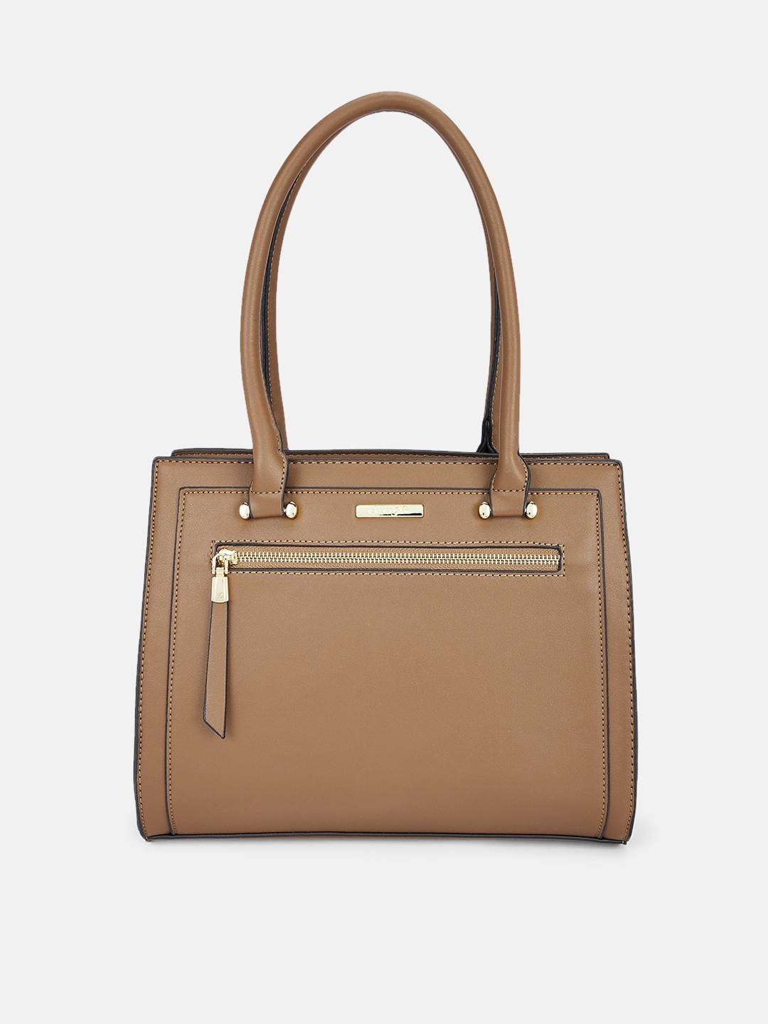 Forever Glam by Pantaloons Brown Shopper Shoulder Bag