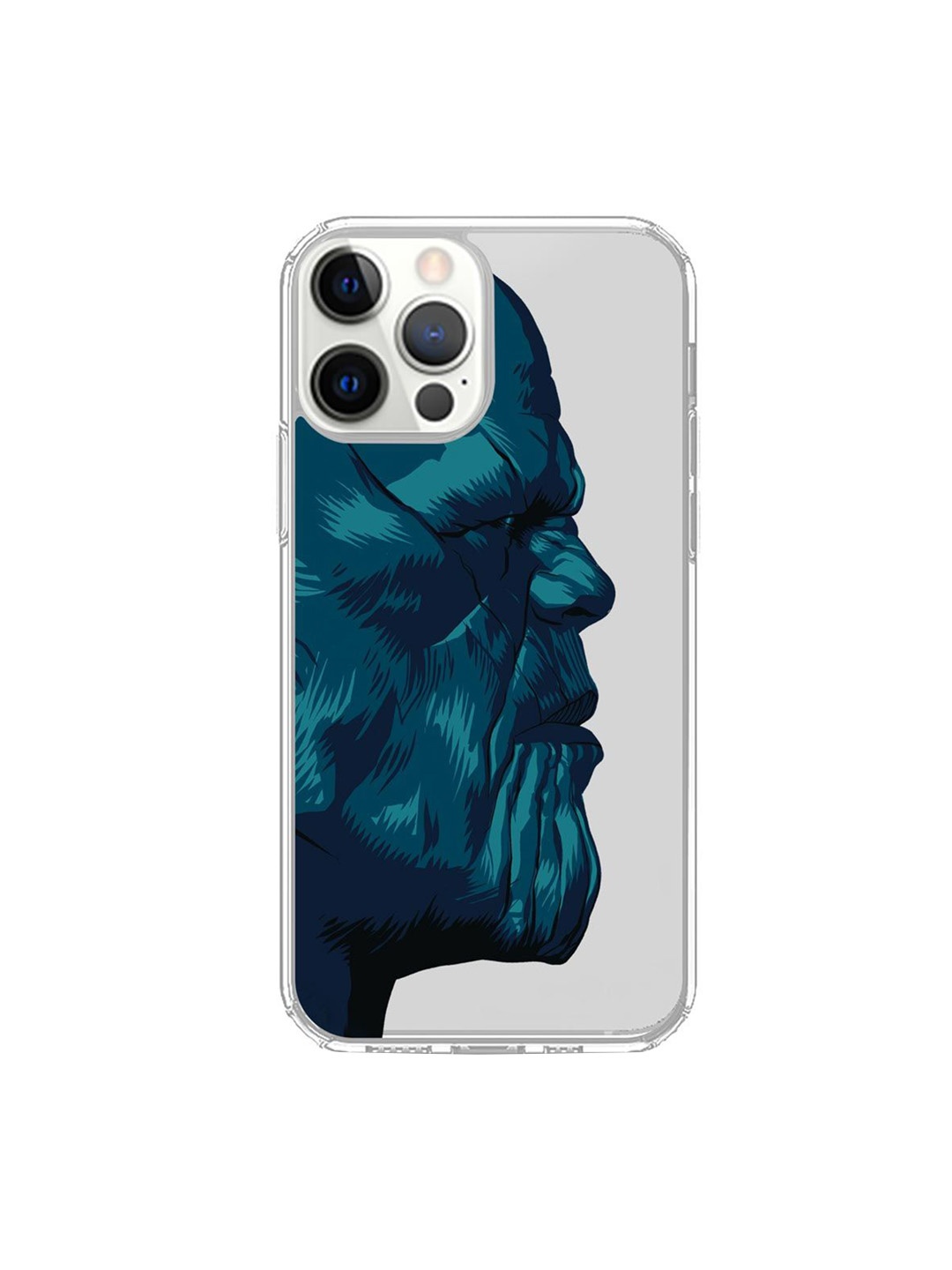 

macmerise Transparent & Blue Thanos Printed iPhone 12 Pro Phone Case