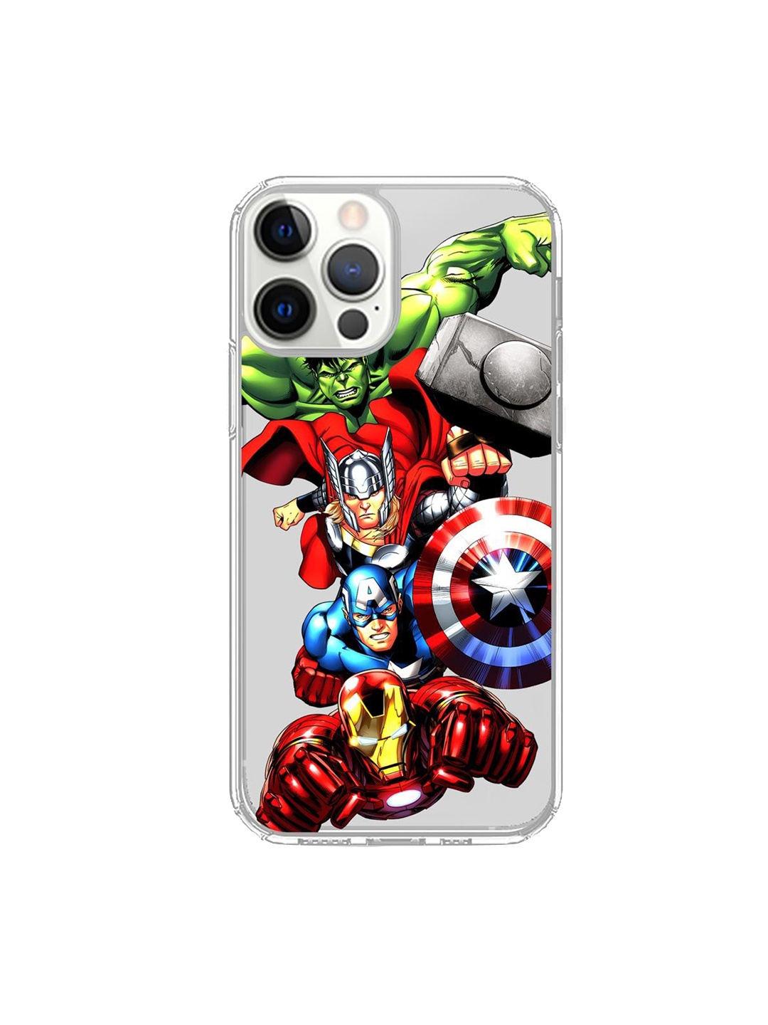 

macmerise Transparent & Red Avengers Fury iPhone 12 Pro Back Case