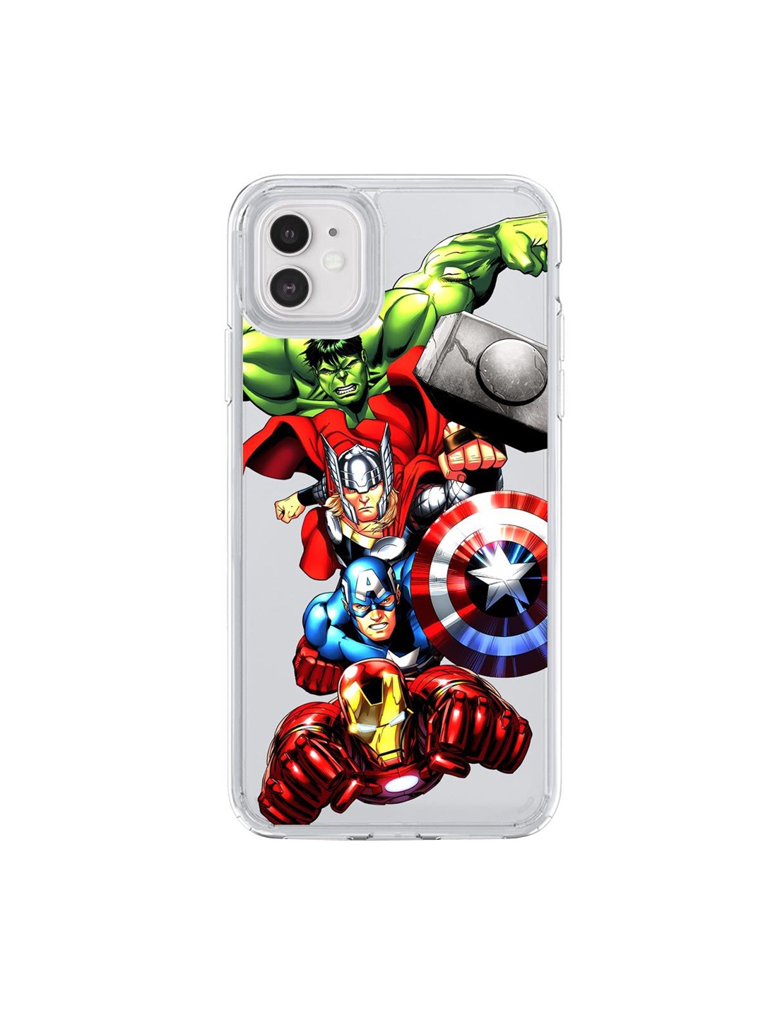 

macmerise Transparent & Red Avengers Fury iPhone 11 Back Case