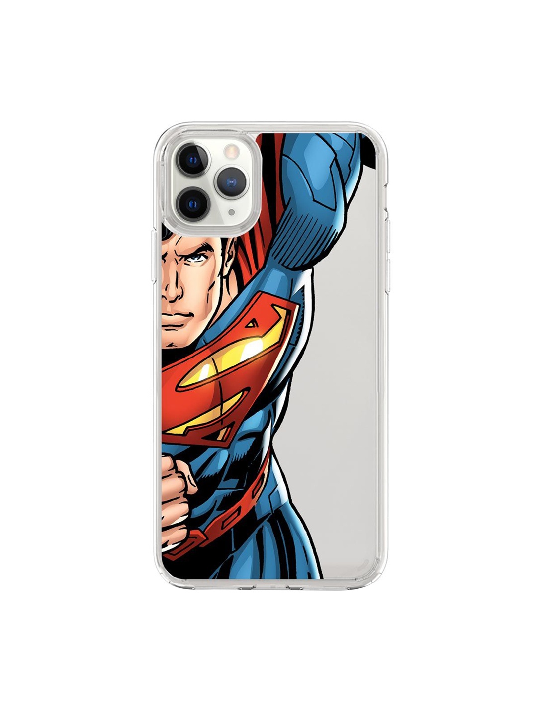 

macmerise Transparent & Blue Speed It Like Superman iPhone 11 Pro Back Case