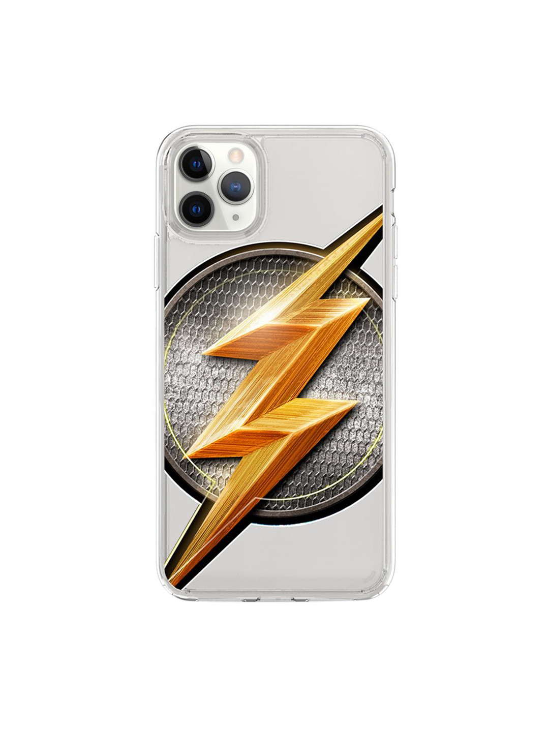 

macmerise Grey & Gold-Colored Flash Storm iPhone 11 Pro Max Phone Case