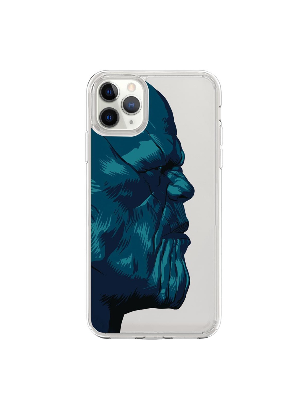 

macmerise Transparent & Blue Thanos Printed iPhone 11 Pro Max Phone Case