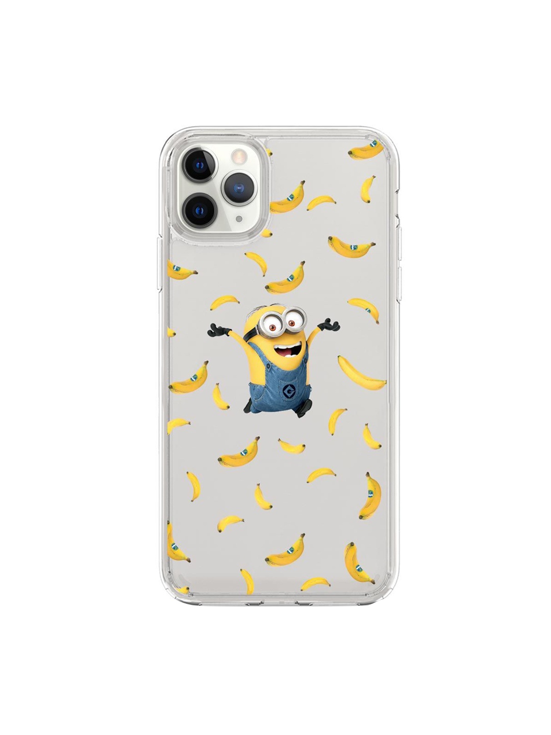 

macmerise Transparent & Yellow Minion Printed iPhone 11 Pro Max Phone Case