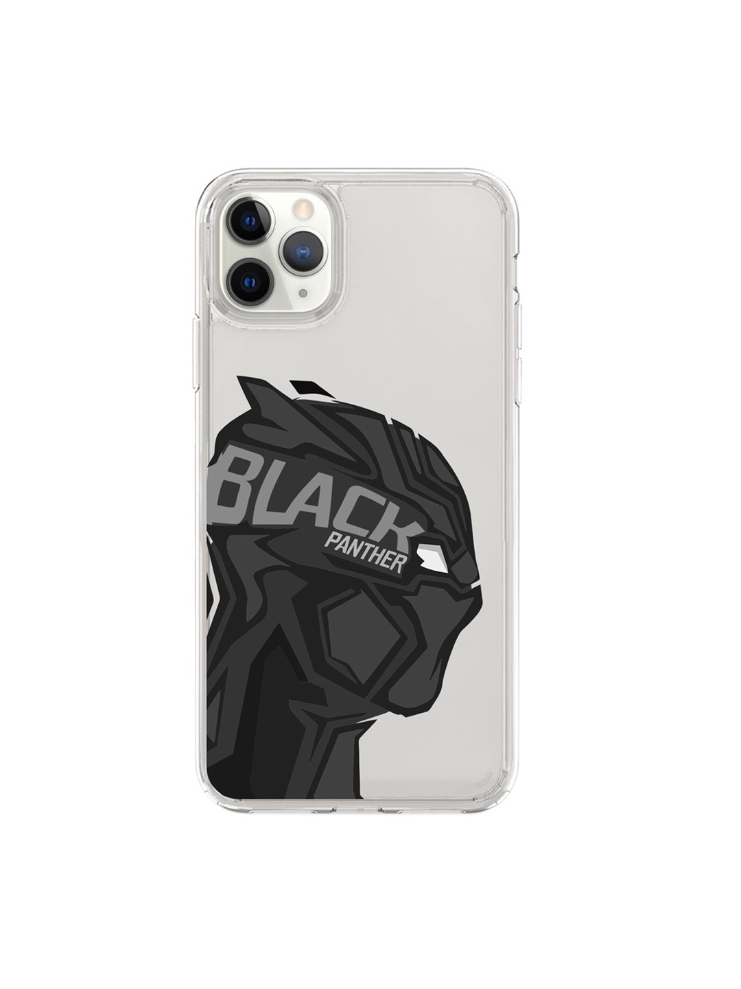 

macmerise Transparent & Black Black Panther Logo iPhone 11 Pro Phone Case, Multi