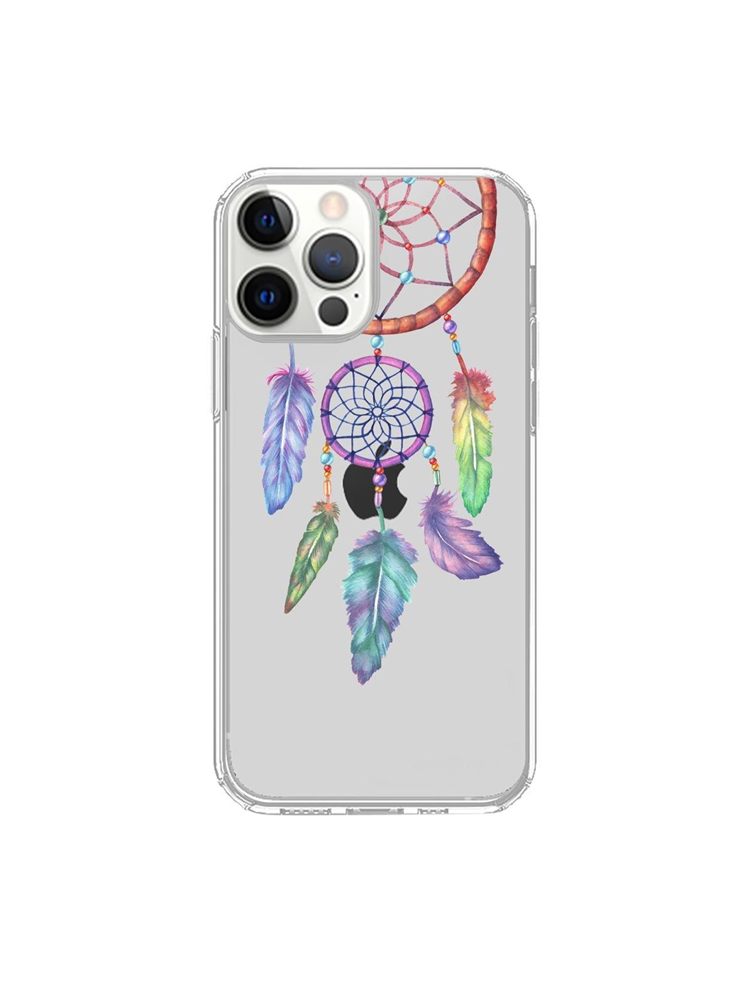 

macmerise White & Blue Dream Catcher Feathers iPhone 12 Pro Phone Case