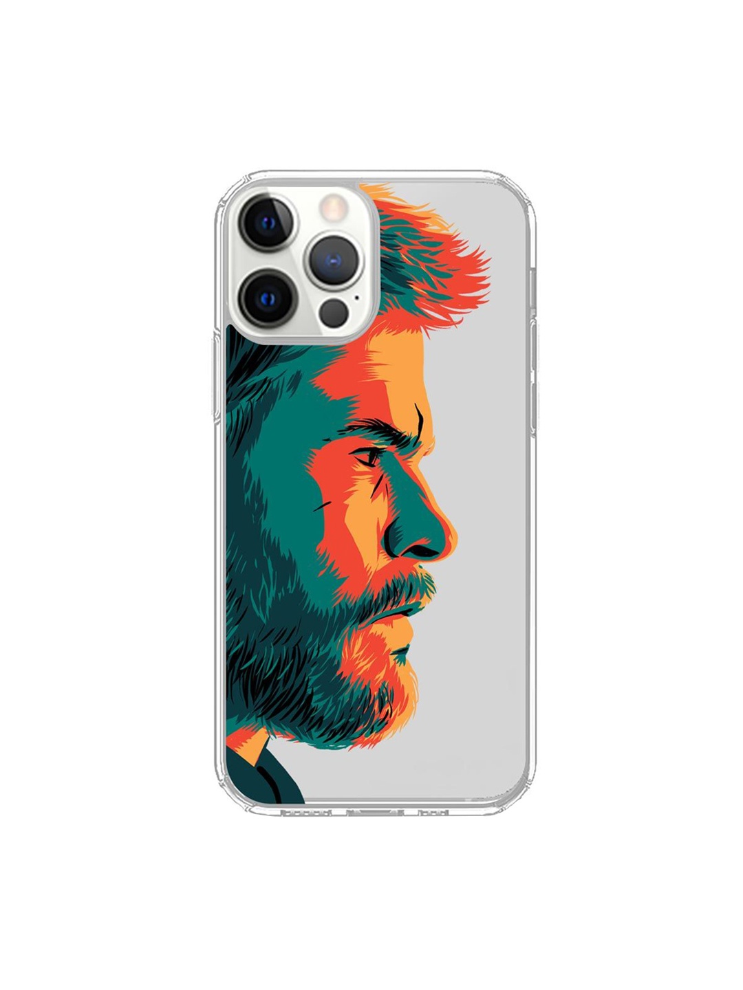 

macmerise Transparent & Orange Thor Logo iPhone 12 Pro Phone Case
