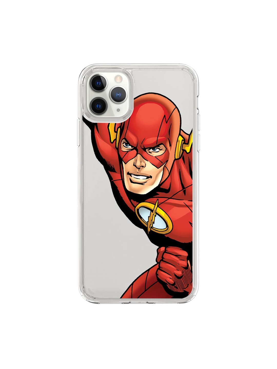 

macmerise Transparent & Red Fierce Flash Printed iPhone 11 Pro Back Cover