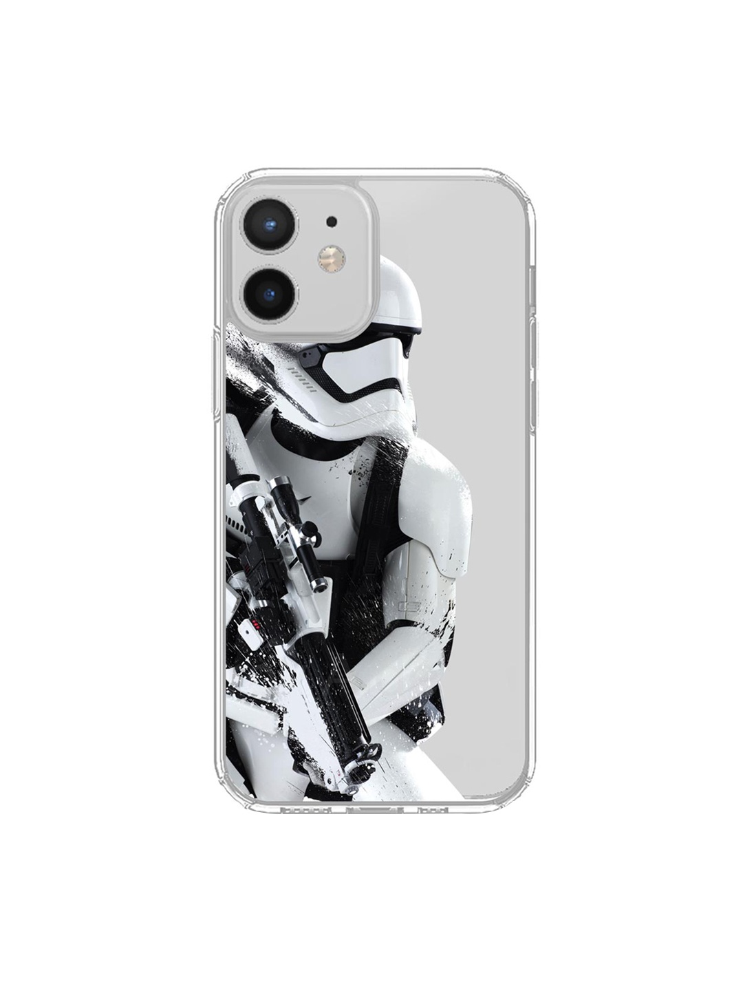

macmerise Transparent & Black Trooper Storm iPhone 12 Phone Case