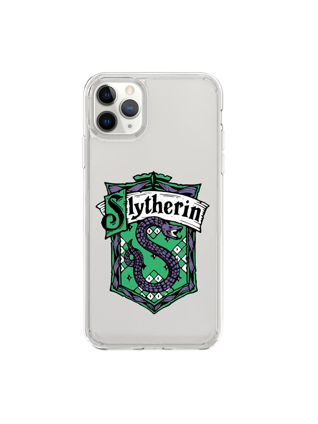 

macmerise Transparent & Green Crest Slytherin iPhone 11 Pro Max Phone Case