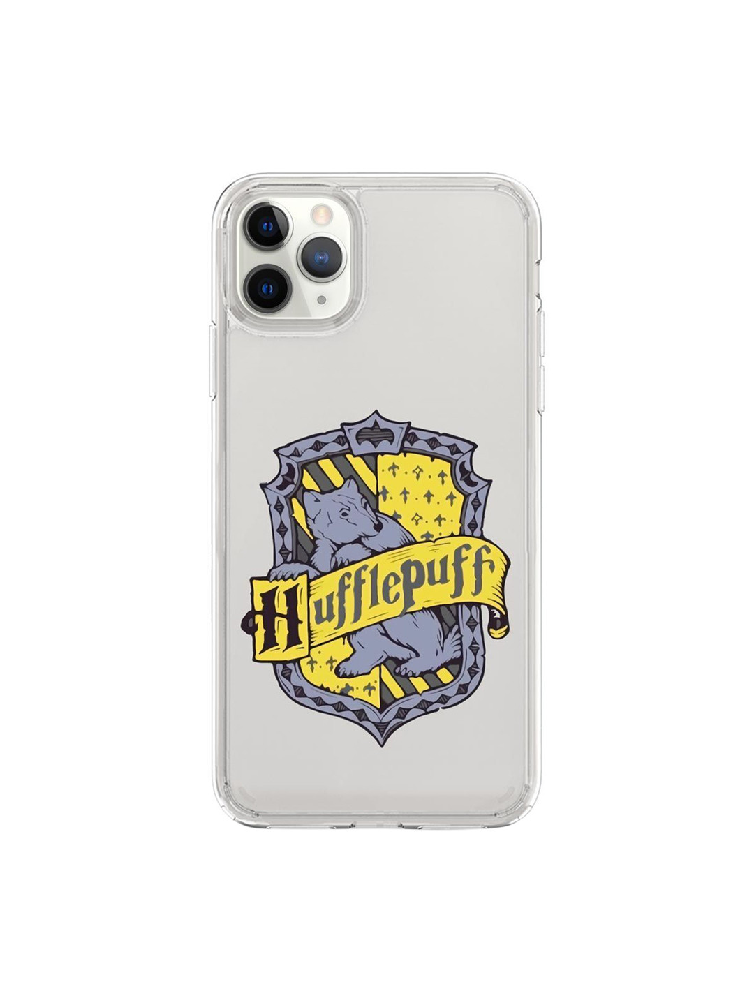 

macmerise Transparent & Blue Crest Hufflepuff iPhone 11 Pro Max Back Case