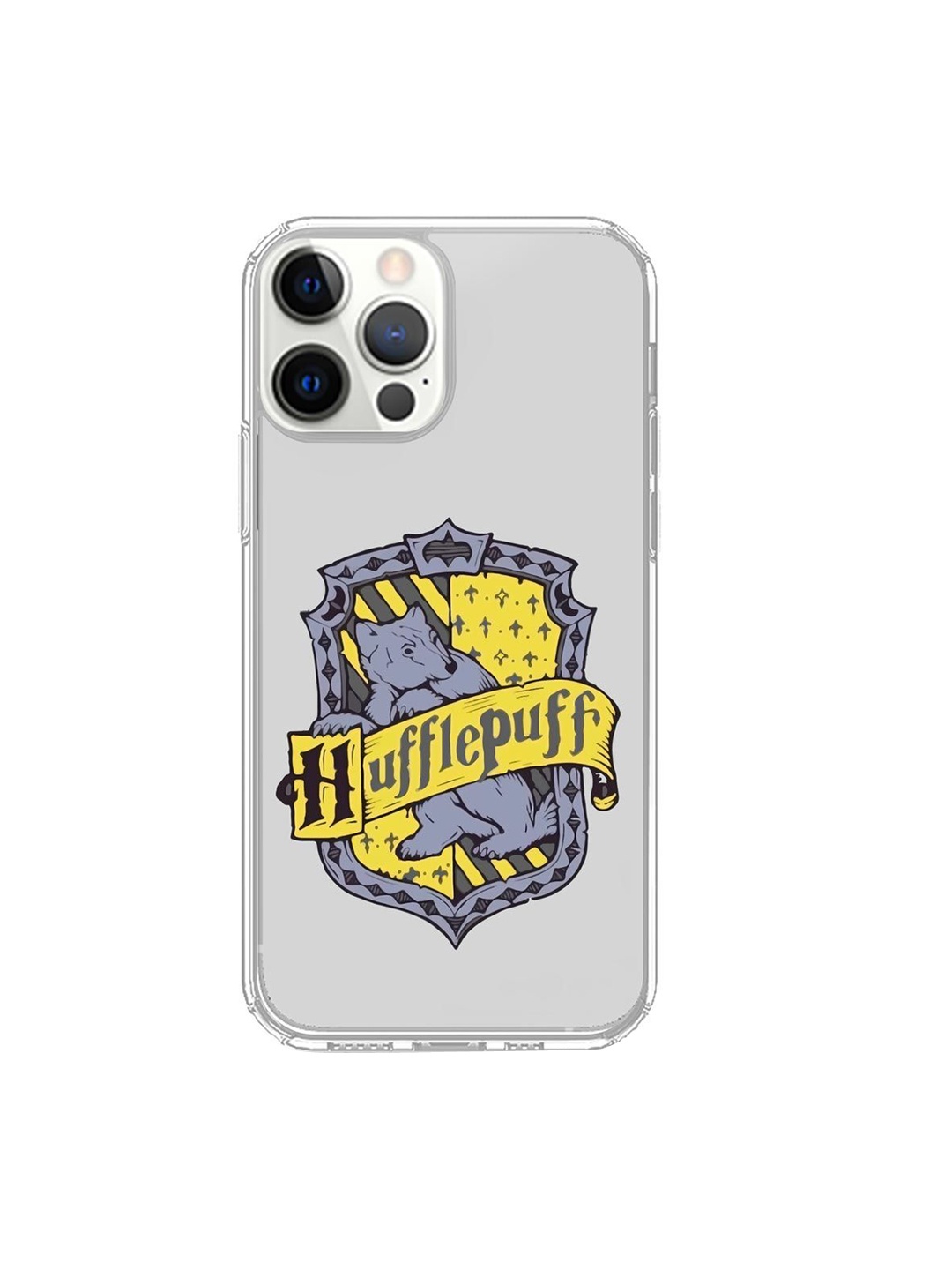 

macmerise Yellow & Grey Crest Hufflepuff iPhone 12 Pro Phone Case