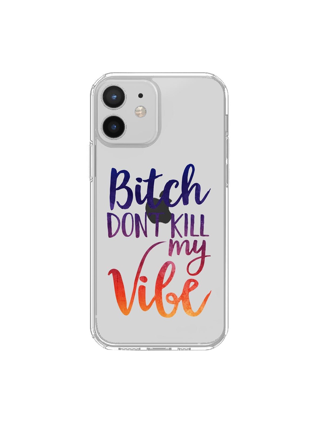 

macmerise Transparent & Blue iPhone 12 Mini Back Case