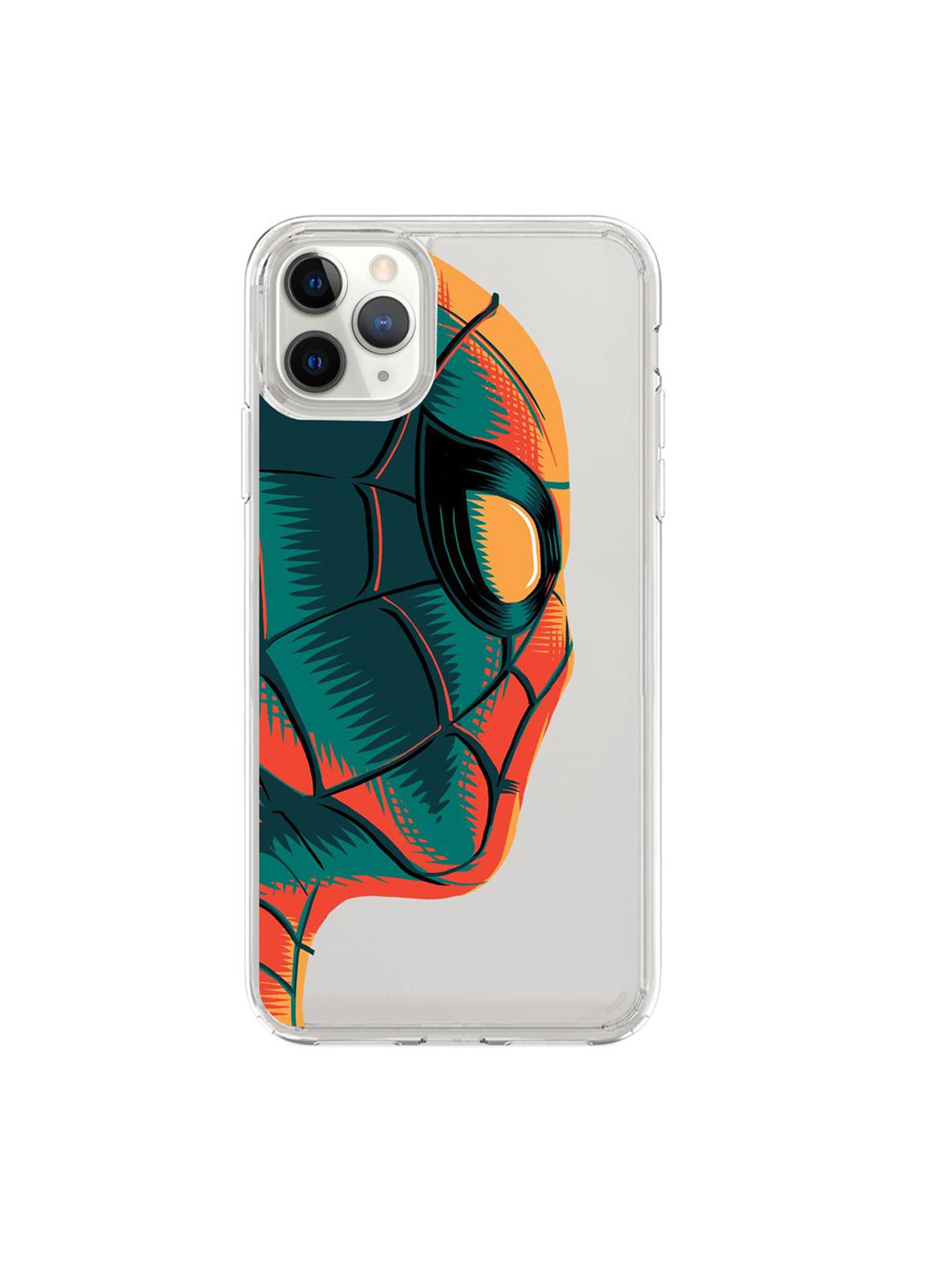 

macmerise Transparent & Green Illuminated Spiderman Printed iPhone 11 Pro Back Cover